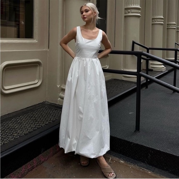 DISSH Dresses & Skirts - NWT DISSH Morgan White Cotton Midi Dress Size US 12